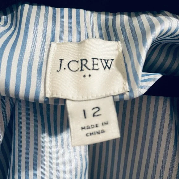 J. Crew Factory Navy Blazer with Gold Buttons - Picture 3 of 4